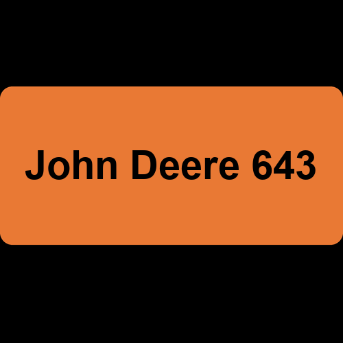 John Deere 643
